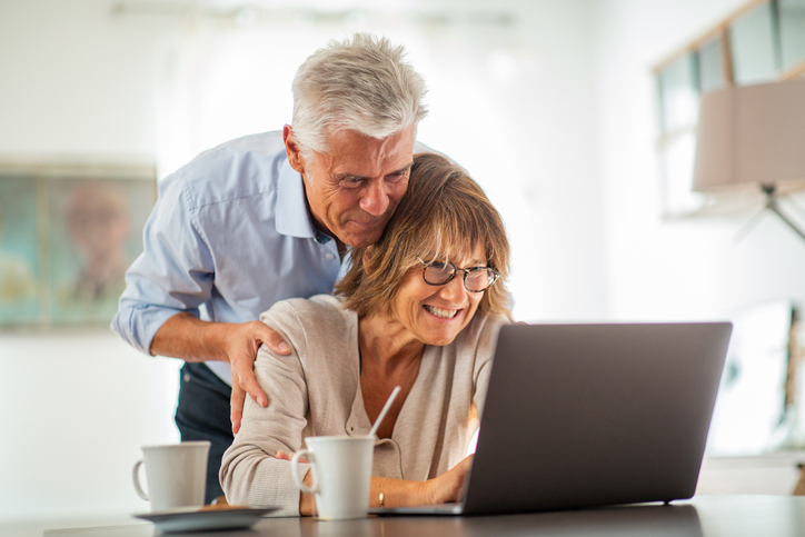 A couple researching the role of a trustee in a pension trust.